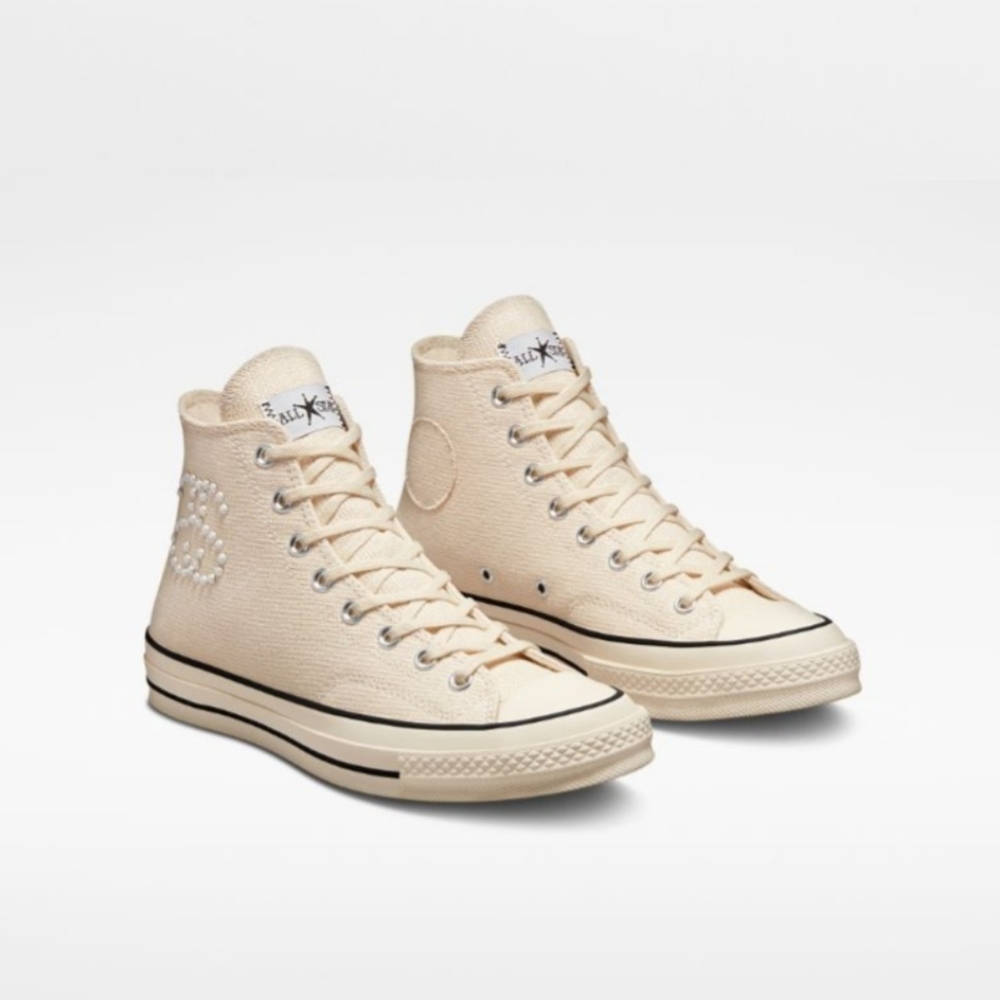 Converse X Stussy Fossil Pearl Chuck 70 High-Tops *NWT*